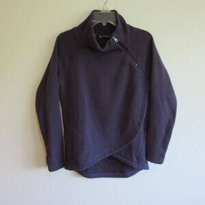 ATHLETA Purple Pullover S Long Sleeve Wrap Sweatshirt